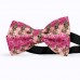 Papion personalizat,  model trandafiri roz